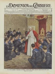 Pius X Admits American Sailors Anchored in Our Waters to Kiss His Hand in the Vatican